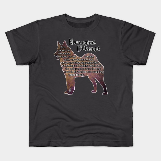 Norwegian Elkhound Kids T-Shirt by ApolloOfTheStars